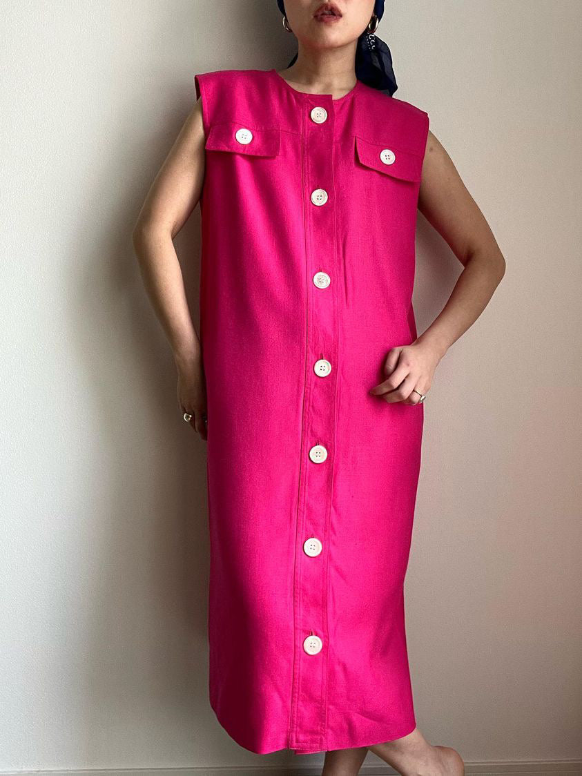 Celine Pink Linen Shift Dress – Carny Couture