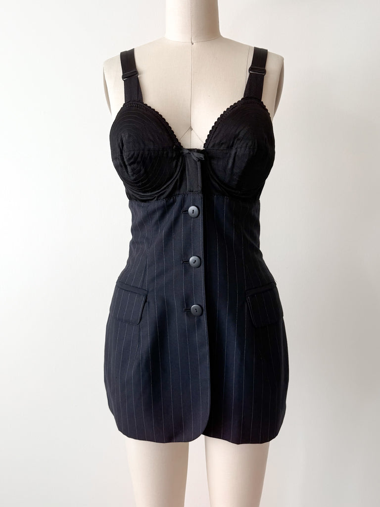 1990's Jean Paul Gaultier Corset Bra Dress Carny Couture 1990's Jean Paul Gaultier Corset Bra Dress Carny Couture