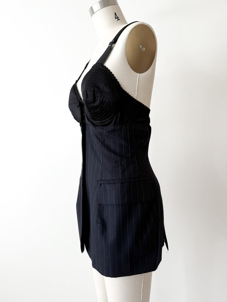 1990's Jean Paul Gaultier Corset Bra Dress Carny Couture 1990's Jean Paul Gaultier Corset Bra Dress Carny Couture