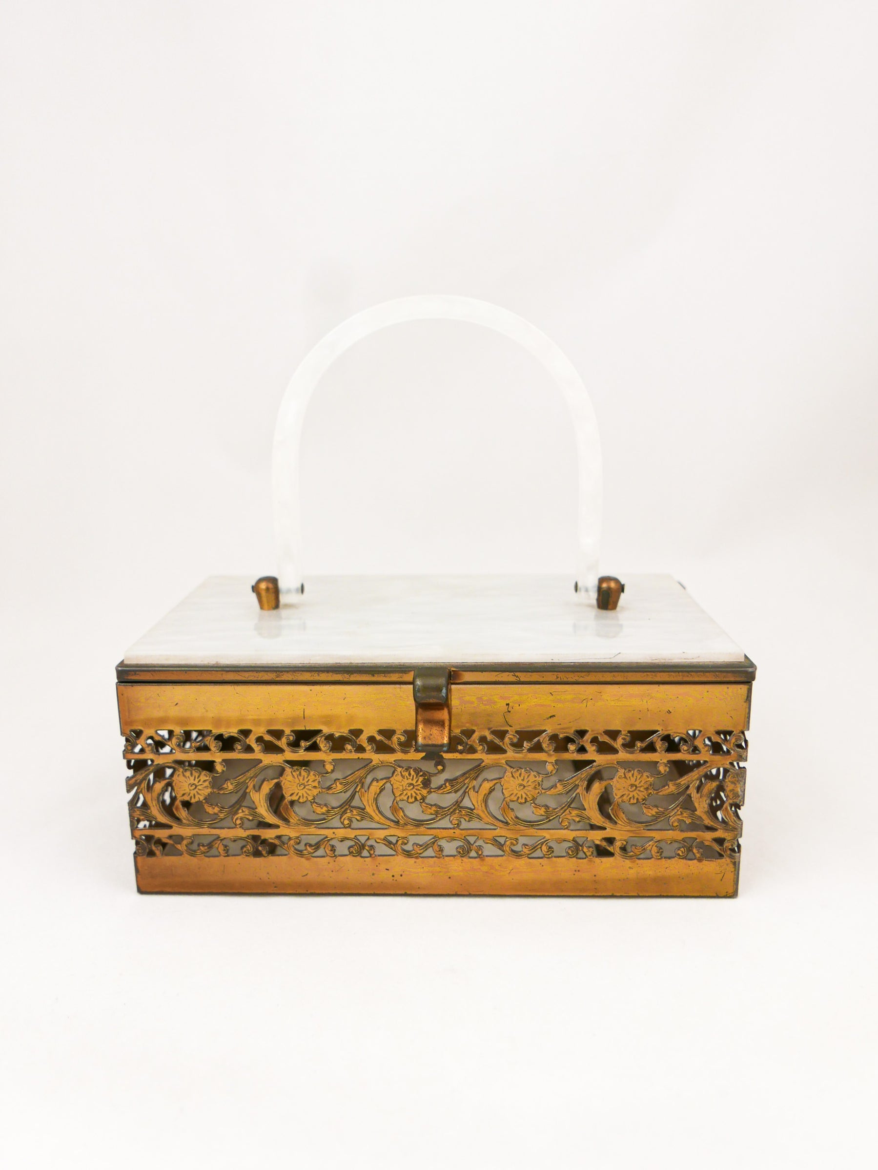 1950's Lucite Metal Box Purse – Carny Couture