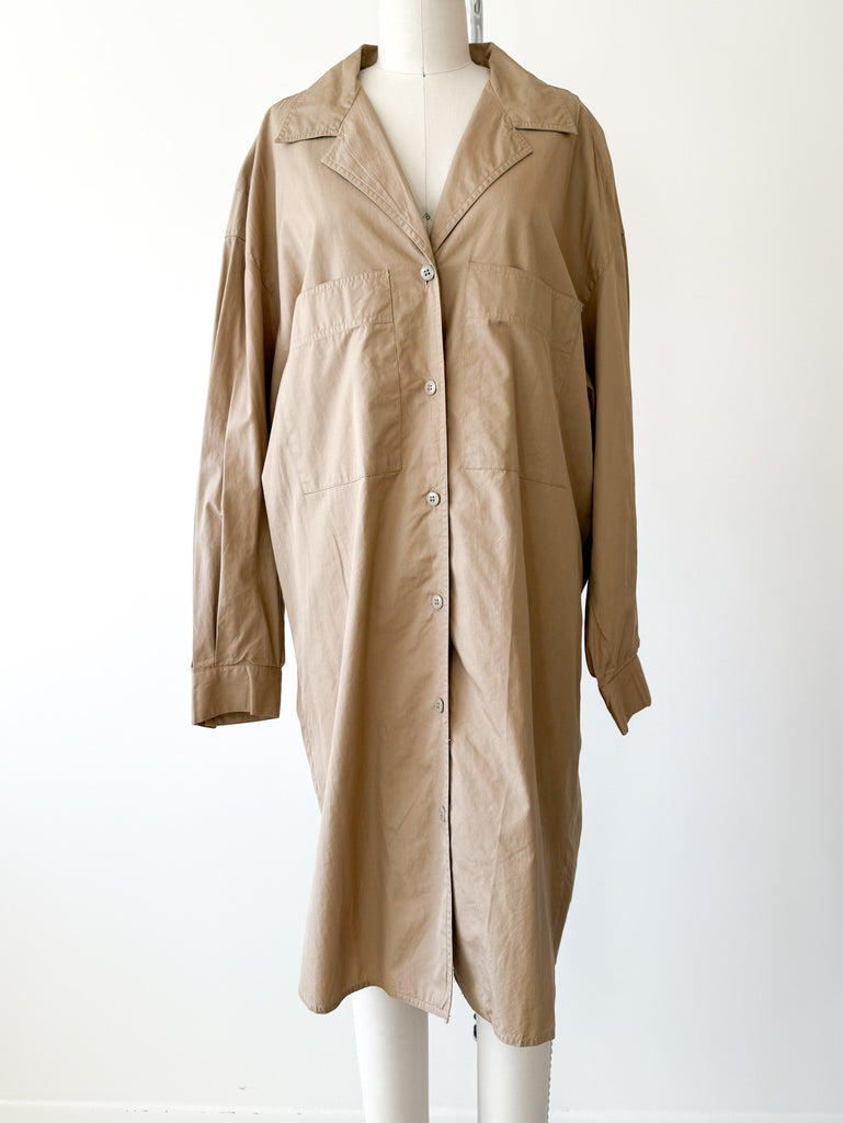 ellen tracy shirt dress Women's Ellen Tracy Shirt Dress with Flounce Hem