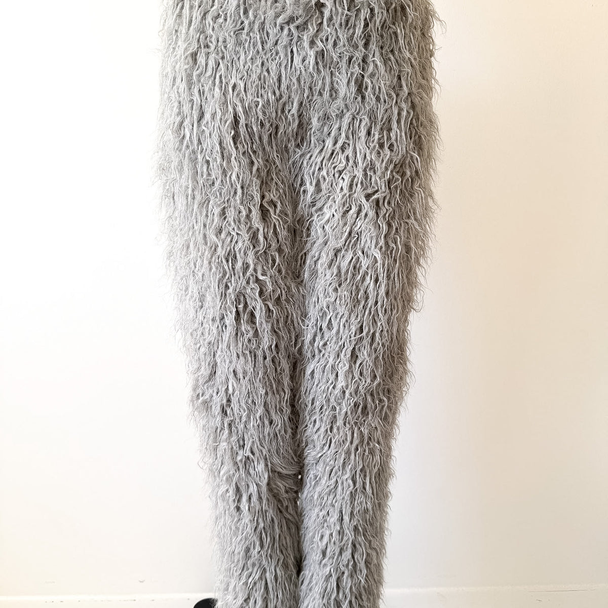 Fuzzy Grey Faux Fur Pants – Carny Couture