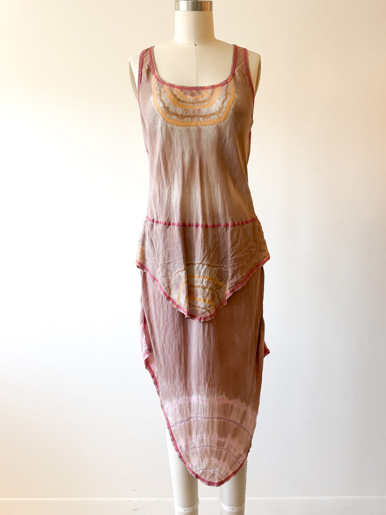 batik silk dress Aroha Halter Dress Crackle Batik Silk