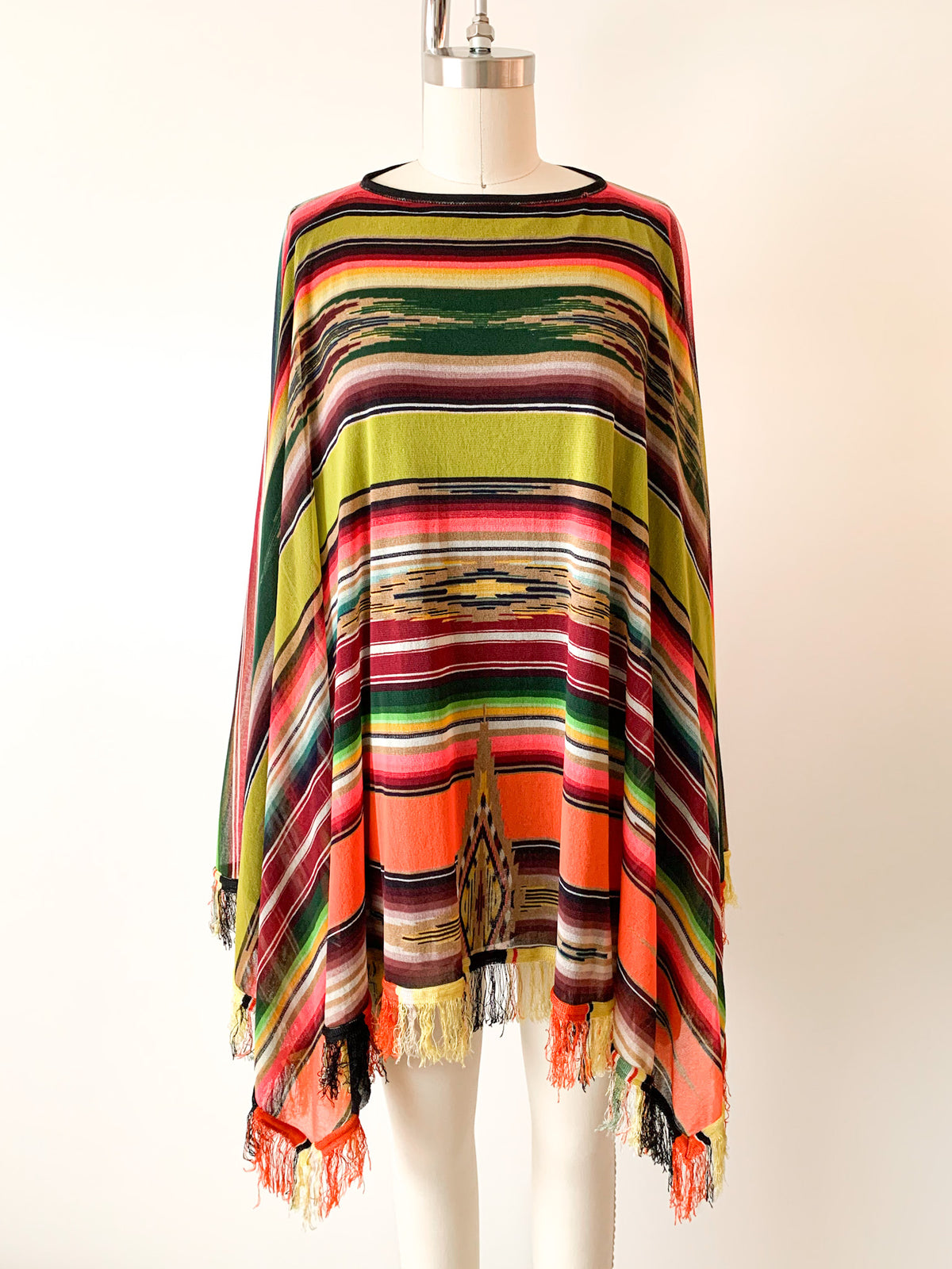 Jean Paul Gaultier Soleil Colorful Mesh Poncho – Carny Couture