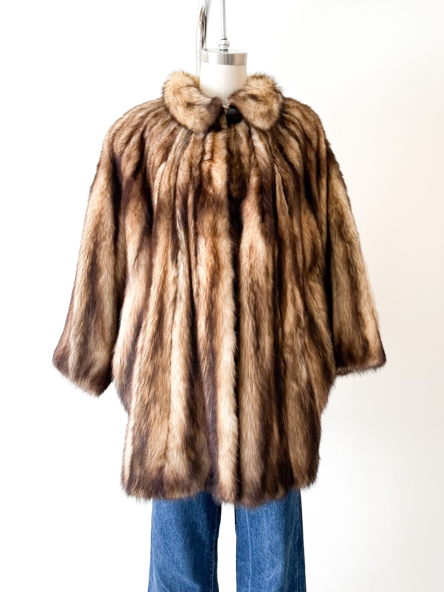 Luxe Spanish Mink Dolman Sleeve Coat – Carny Couture