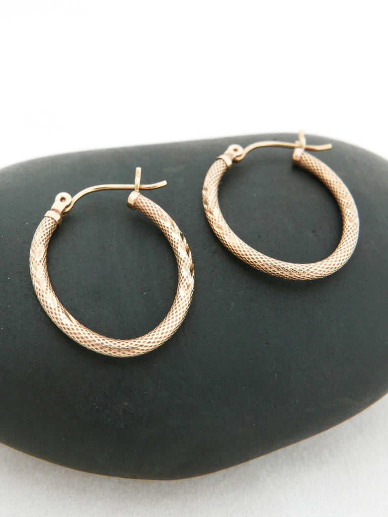 Gold Rope Hoop Earring 10K Gold Rope Hoop Earrings – Carny Couture