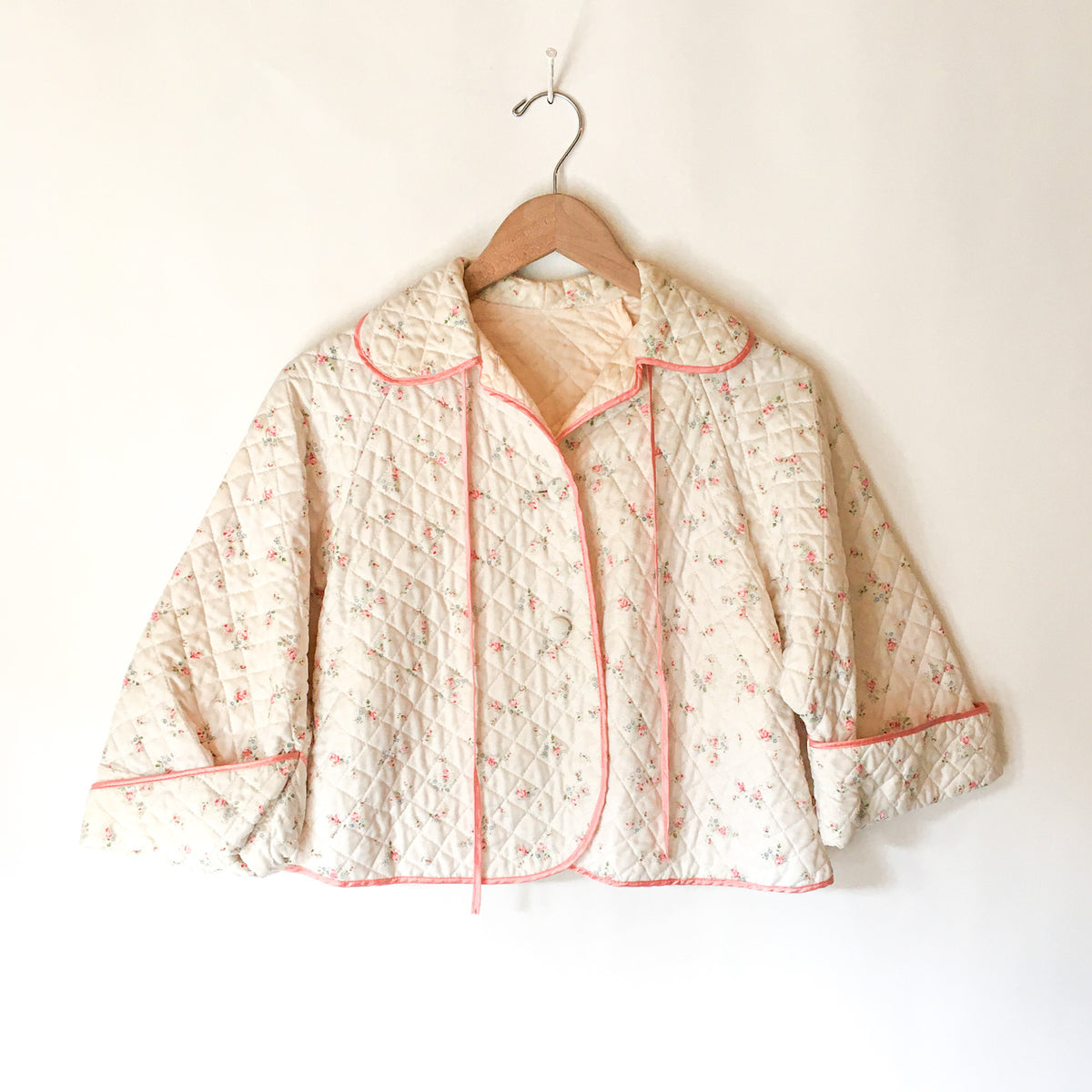 Pink Floral Quilted Jacket Carny Couture