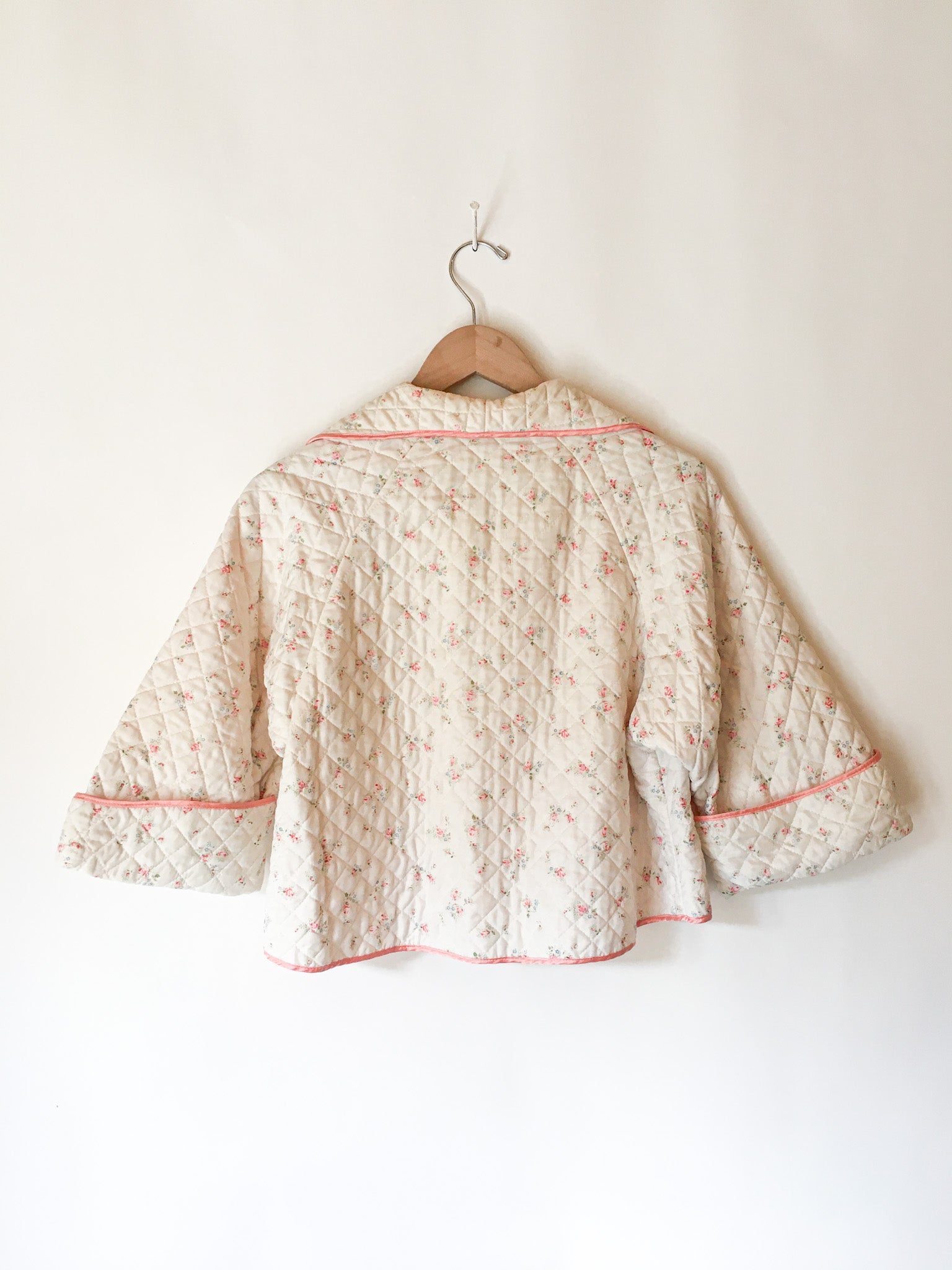 Pink Floral Quilted Jacket Carny Couture