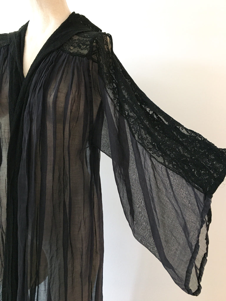 1900's Edwardian Sheer Organza Gown