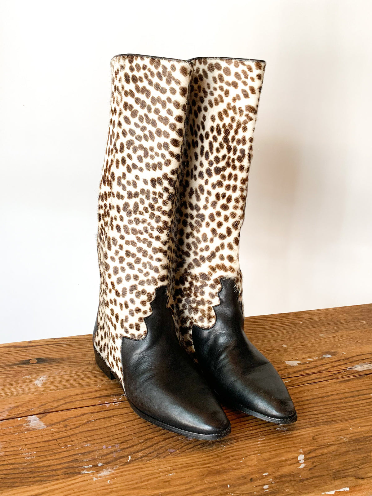 Classic Leopard & Leather Boot – Carny Couture