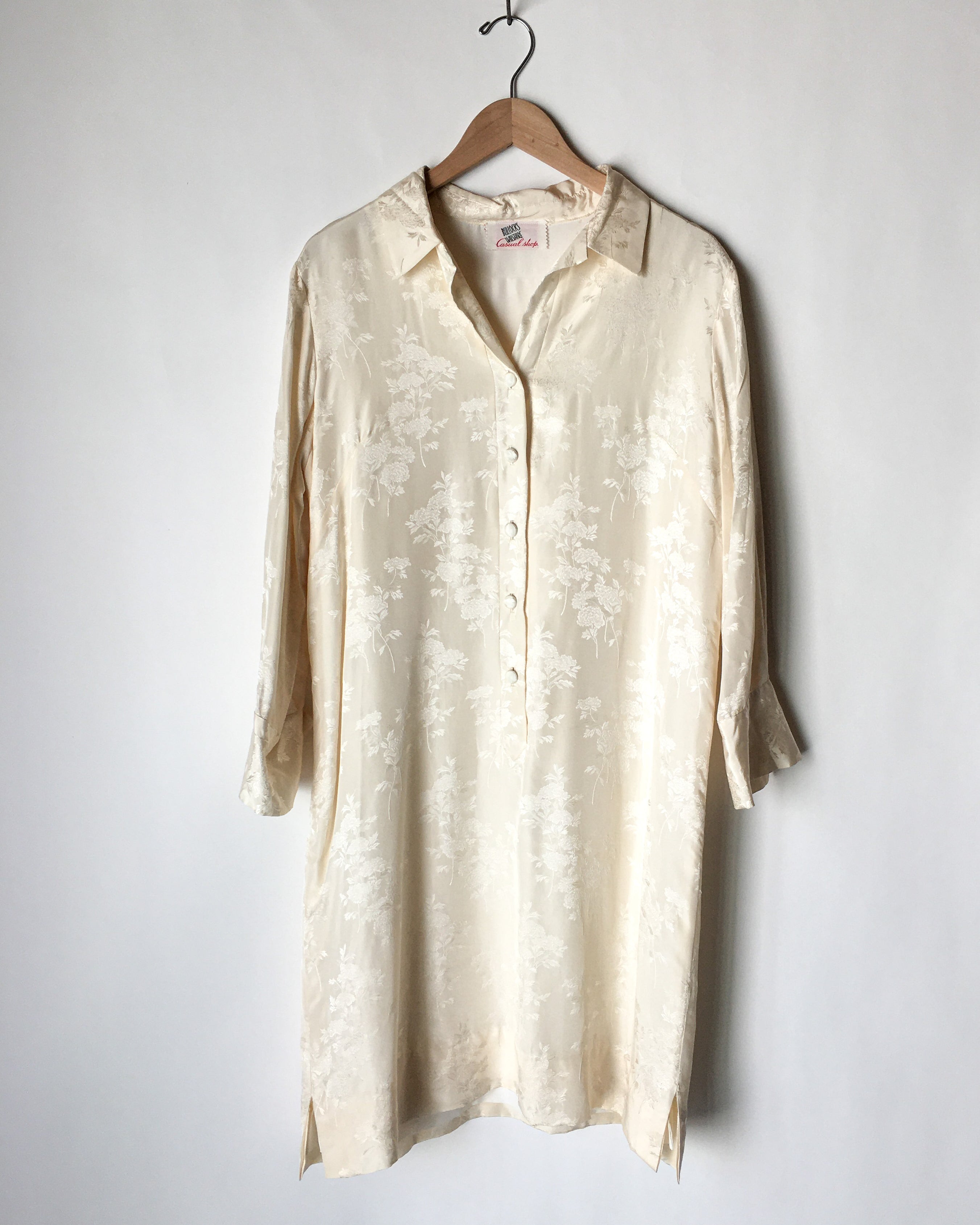 Ivory Silk Chinoiserie Tunic Dress – Carny Couture