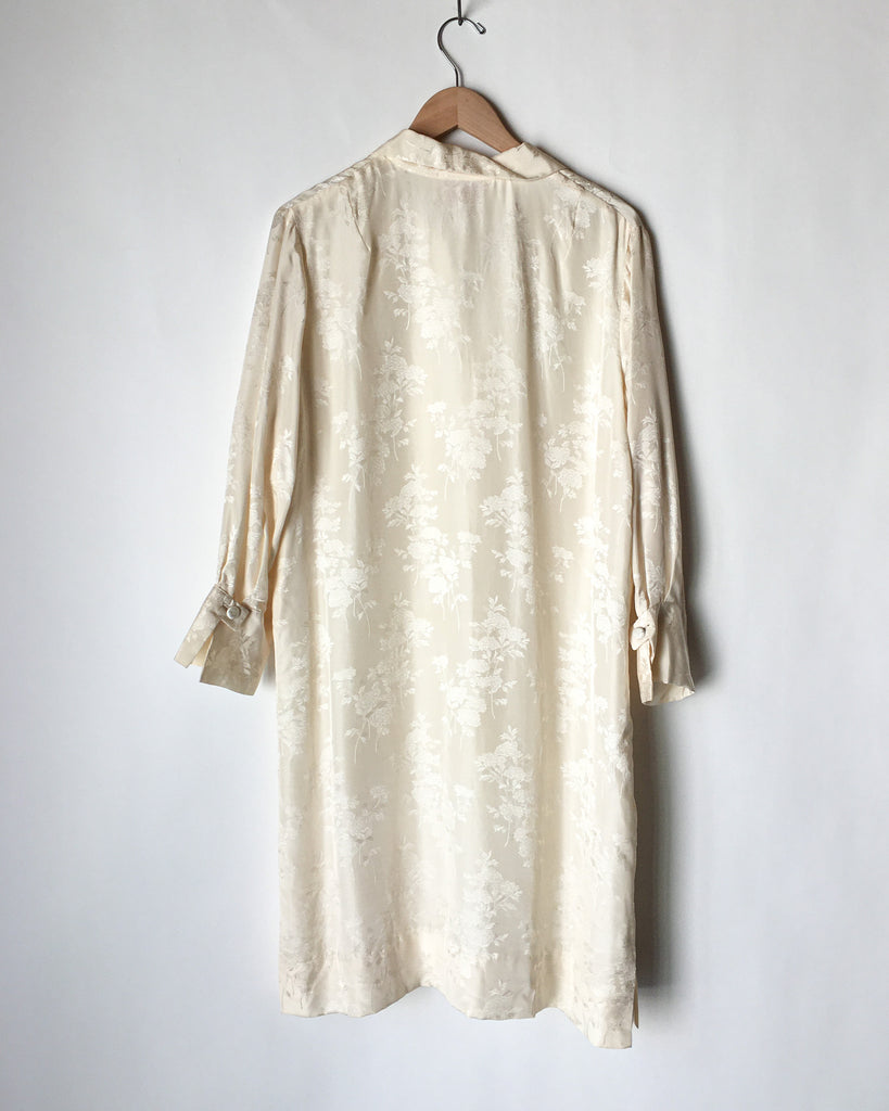 Ivory Silk Chinoiserie Tunic Dress – Carny Couture