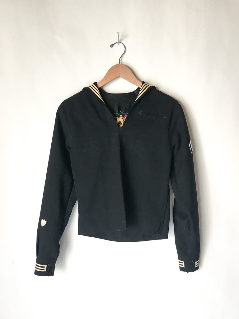 1940's USN Hidden Chain Stitched Sailor Pullover