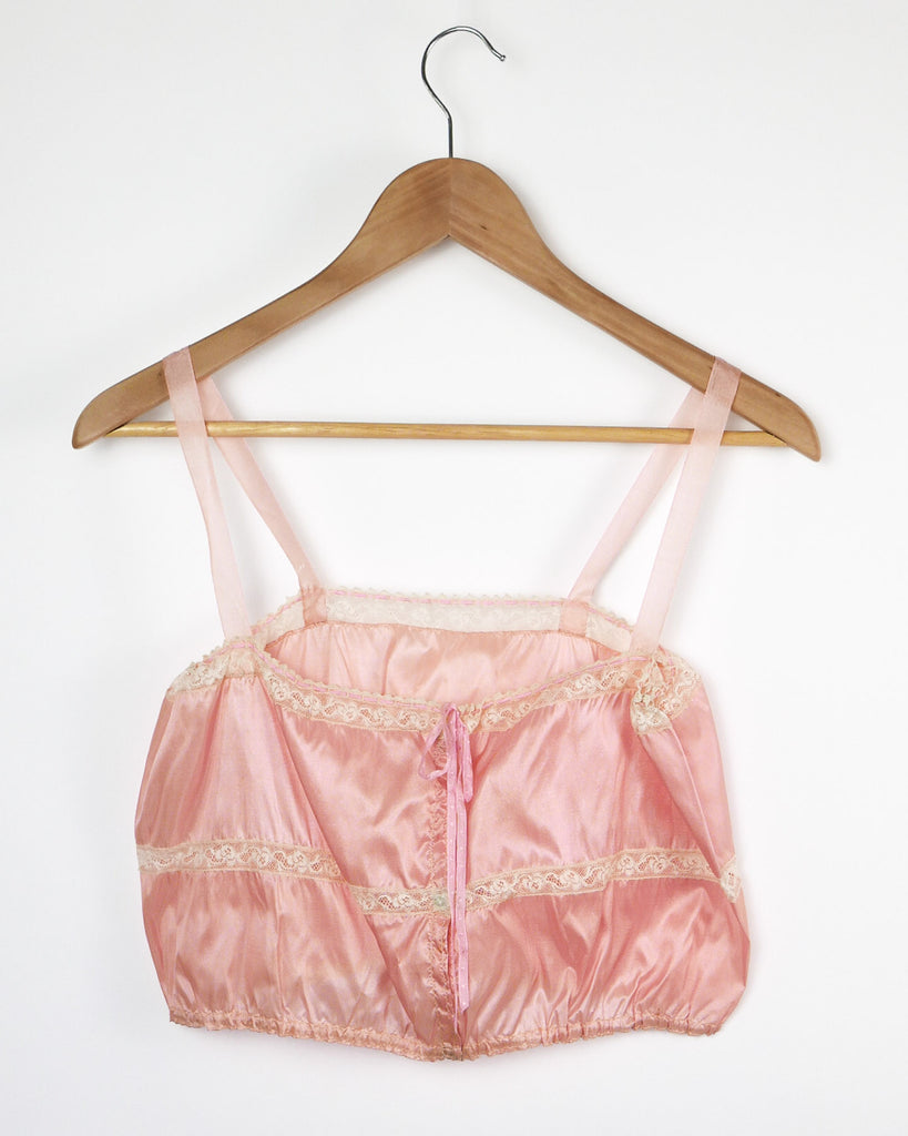 Vintage 90s Pink Silk camisole Selected by Picky Jane