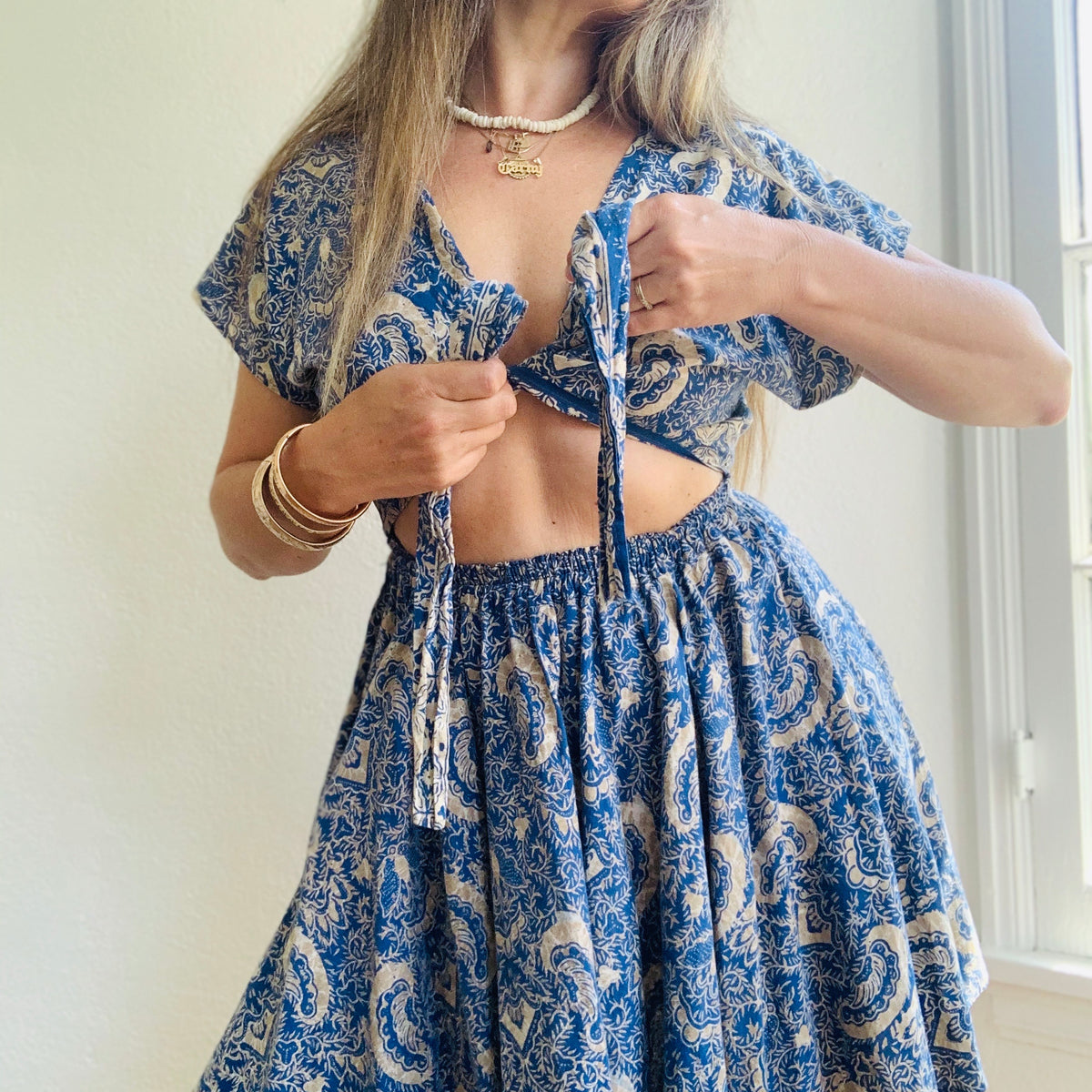 Batik Block Print Cotton Dress – Carny Couture