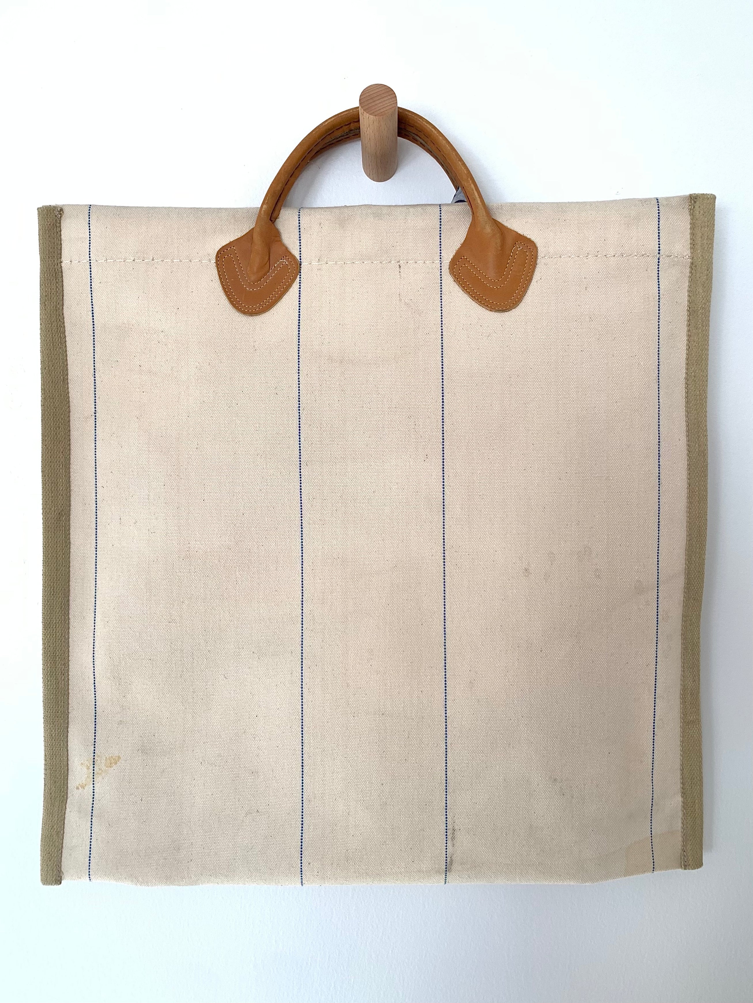 LL Bean Log Carrier Remade Tote Carny Couture