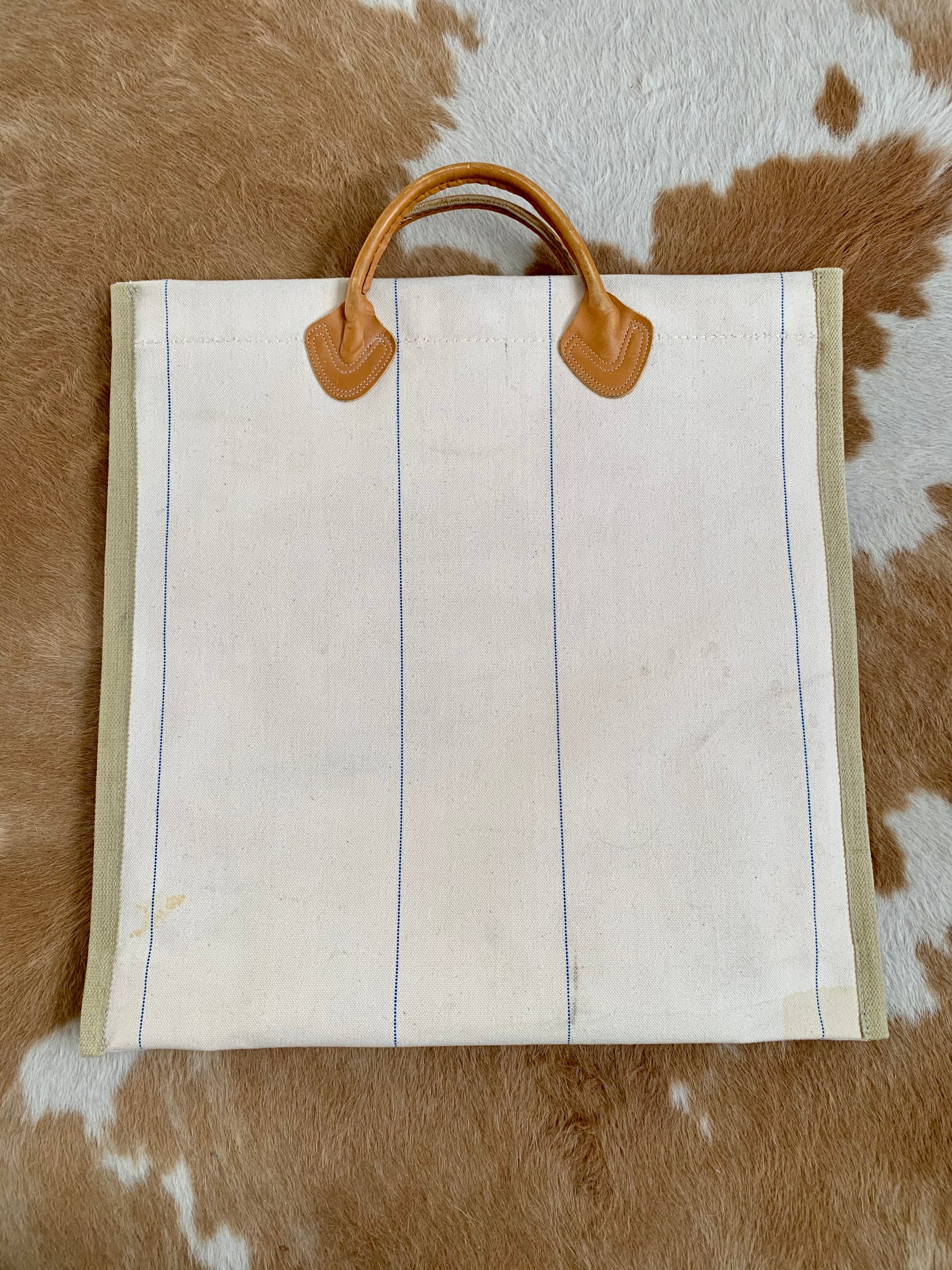 LL Bean Log Carrier Remade Tote Carny Couture