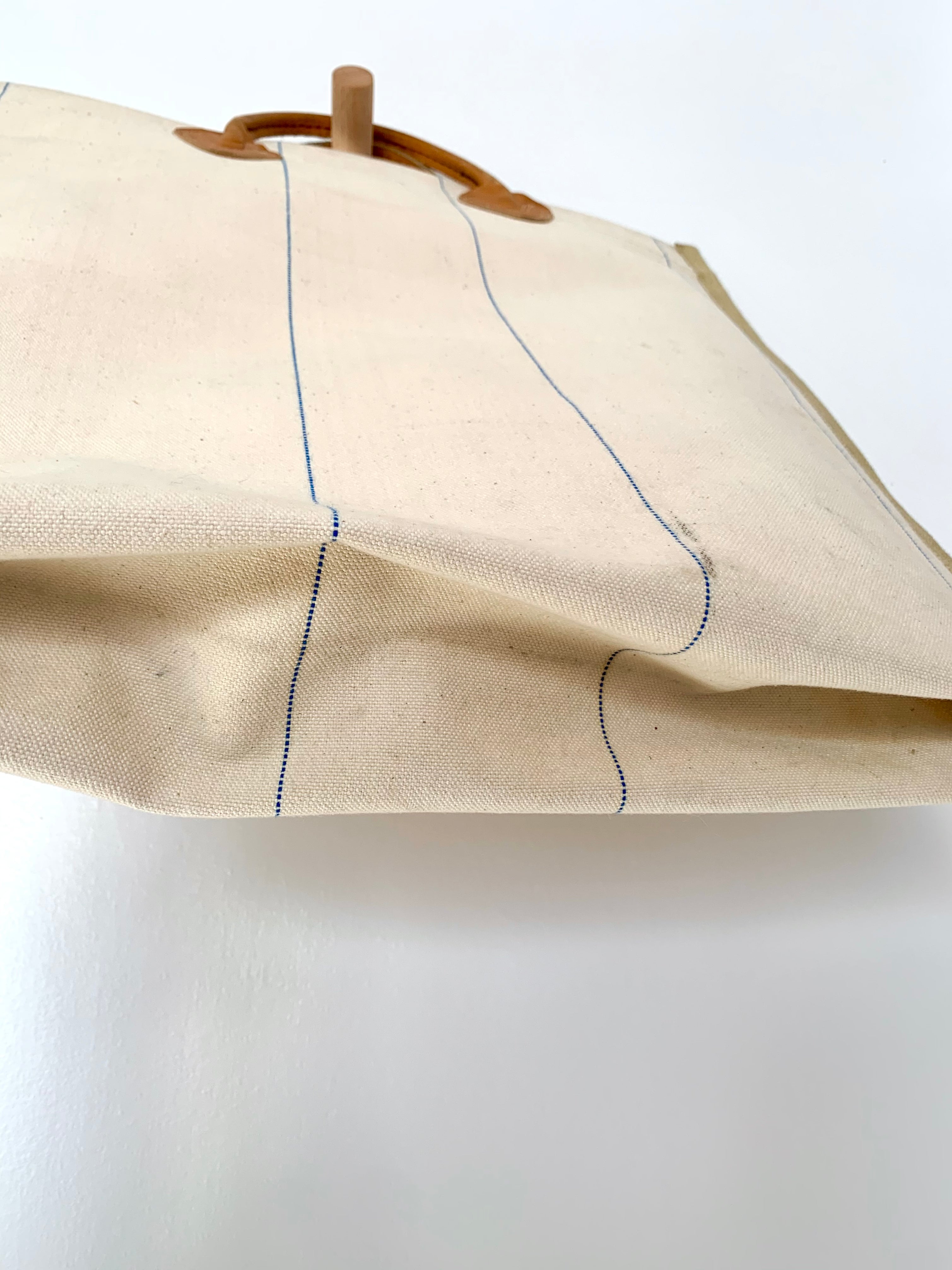 LL Bean Log Carrier Remade Tote Carny Couture