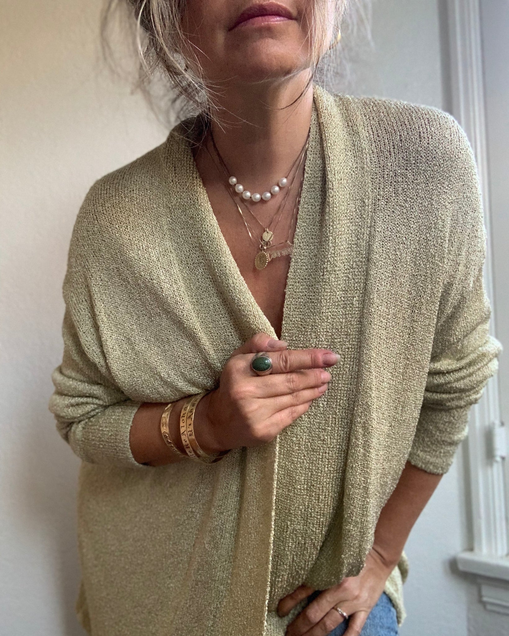 Rayon Cardigan Celery Rayon Cardigan – Carny Couture