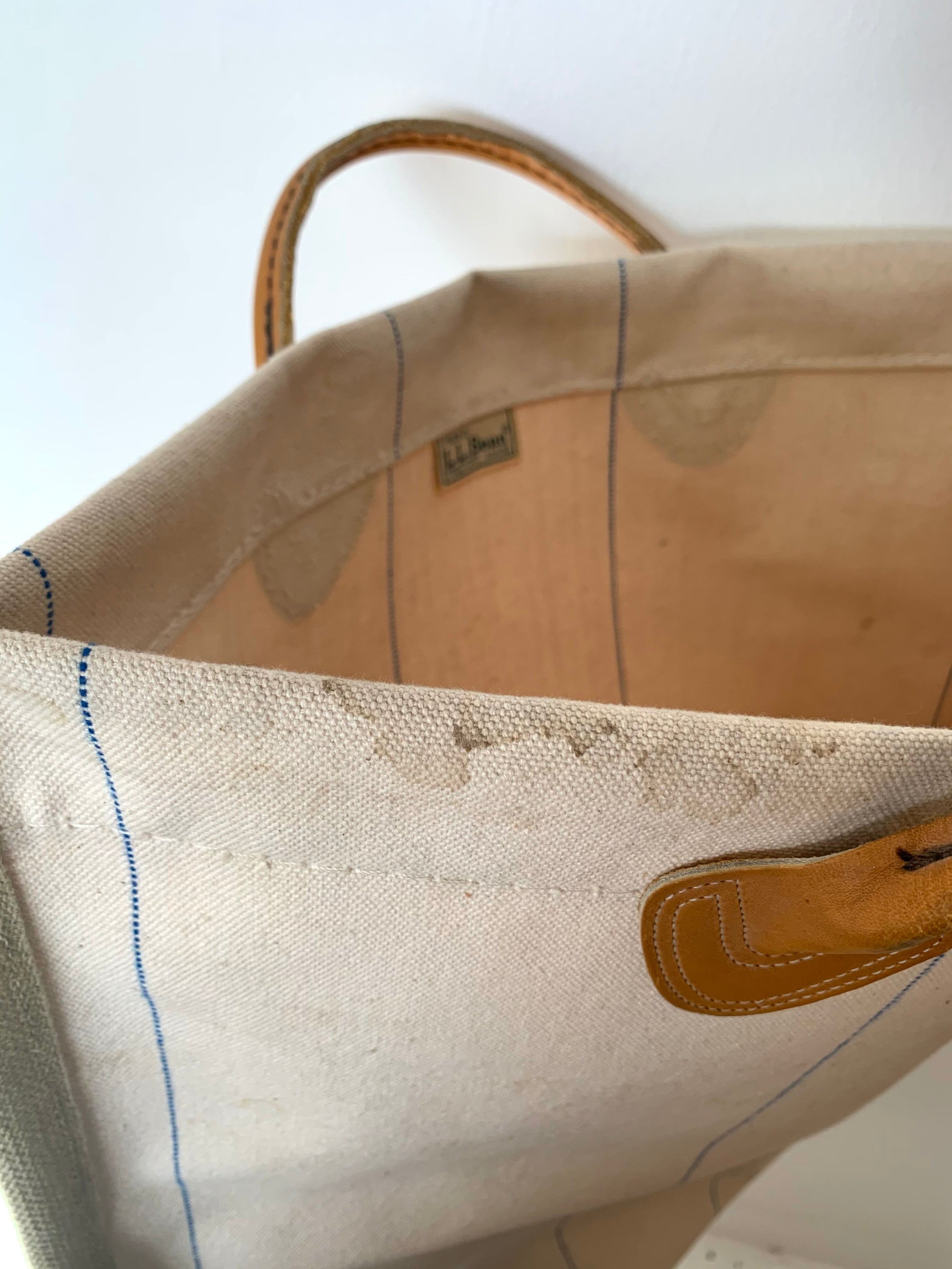 LL Bean Log Carrier Remade Tote Carny Couture