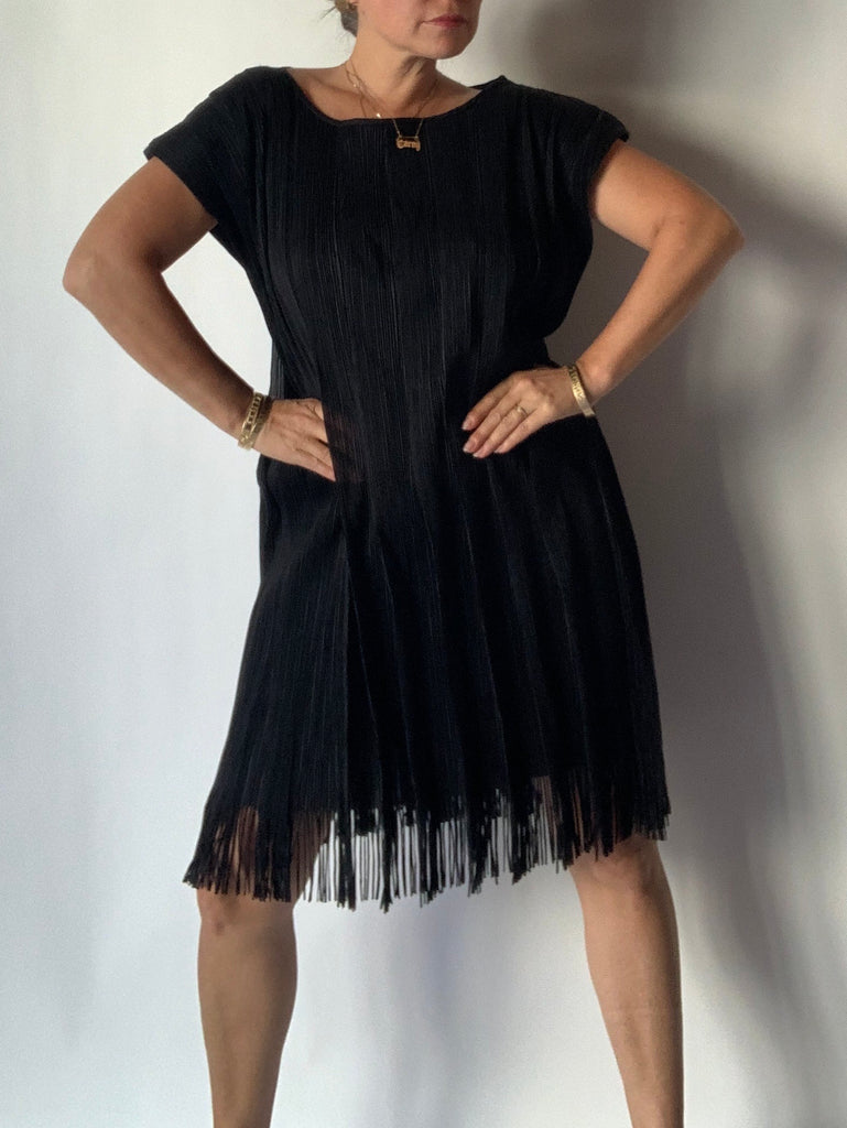 Joseph Ribkoff Black Ribbed Dress Carny Couture Joseph Ribkoff Black Ribbed Dress Carny Couture