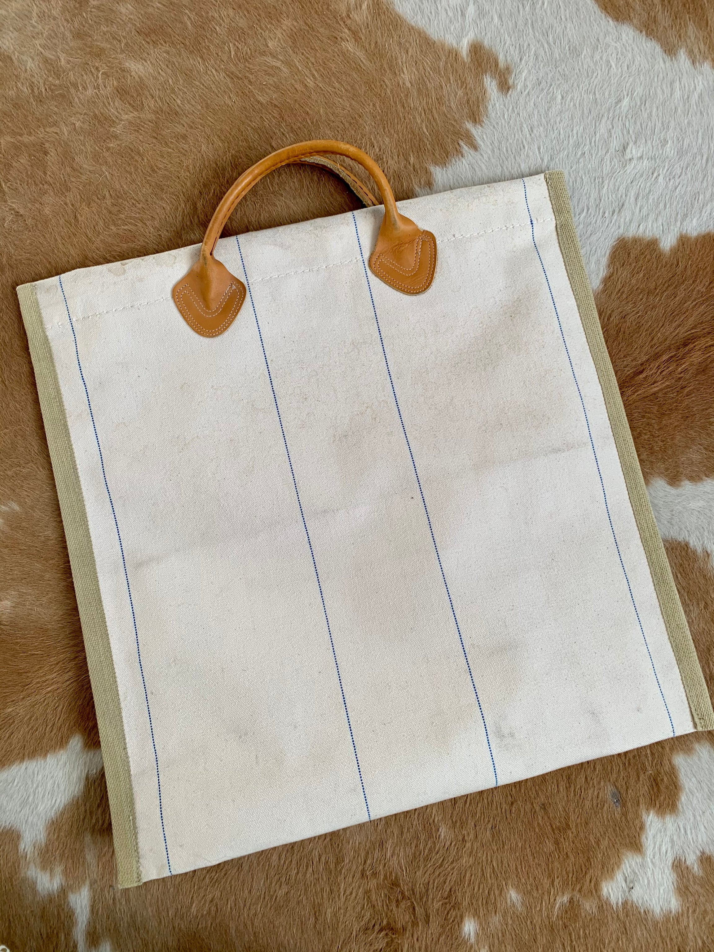 LL Bean Log Carrier Remade Tote Carny Couture