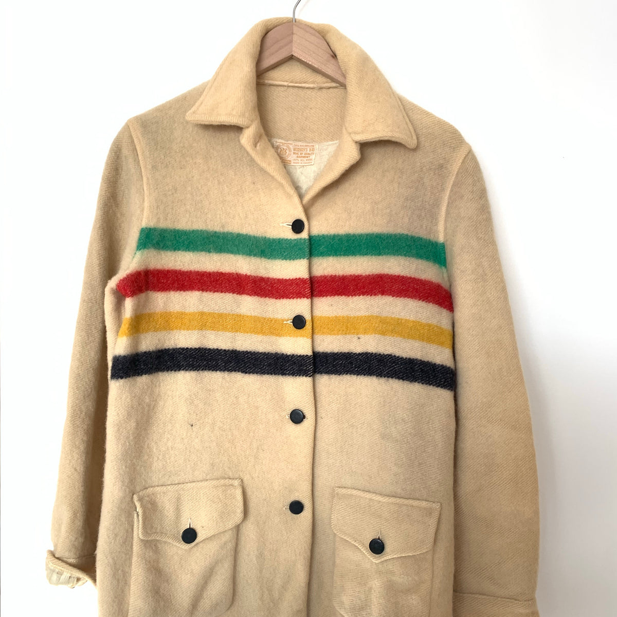 Hudson bay wool coat on sale mens